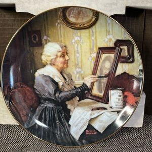 Norman Rockwell’s vintage “Grandma’s Love” collector’s plate in original box.